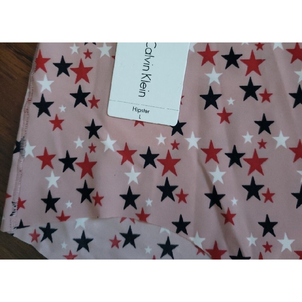 NWT Calvin Klein Pink Star Feminine Dainty Seamless Panties Set Of 2 Size Large - Picture 2 of 3